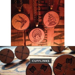 Wooden-made-in-vancouver-cufflinks-pendants