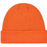 Acrylic-toque-with-micro-fleece-lining-custom-logo-safety-orange