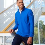 Devon & Jones CrownLux Performance Windsor Welded Quarter-Zip Men