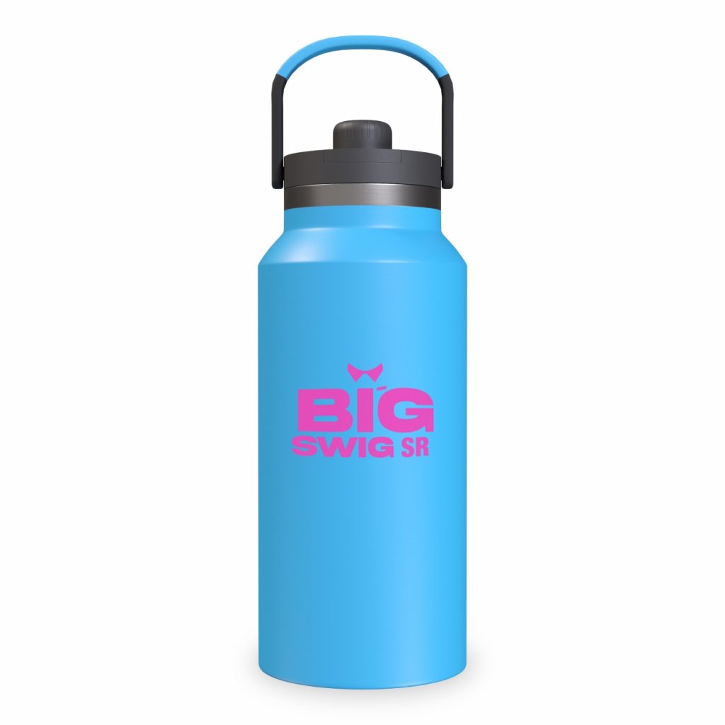 Big Swig Vacuum Insulated Powder Coated Bottle 42oz/1240ml - blue