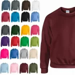 Gildan Crewneck Sweatshirt Colours