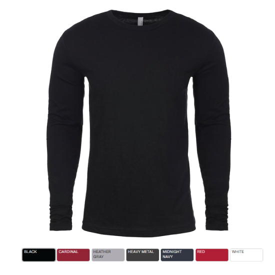 Next Level Long Sleeve T-Shirt Black