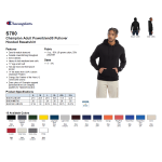 Champion Pullover Hoodie Spec