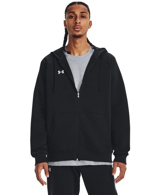 Under Armour Men's Rival Fleece Full-Zip Black