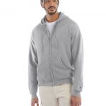 Champion Powerblend ZIppered Hoodie Grey