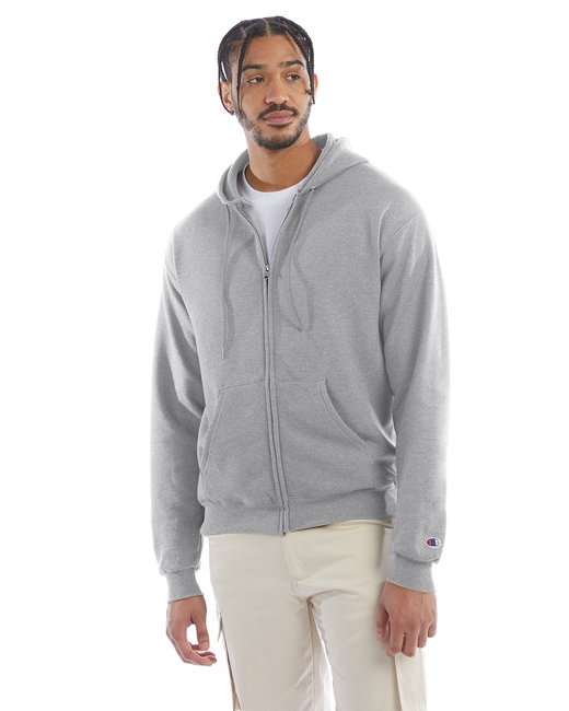 Champion Powerblend ZIppered Hoodie Grey
