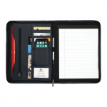 Executive DuraHyde Zippered Padfolio with FSC® Mix Paper OPEN