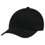 Basics Brushed Cotton Drill Cap BLACK