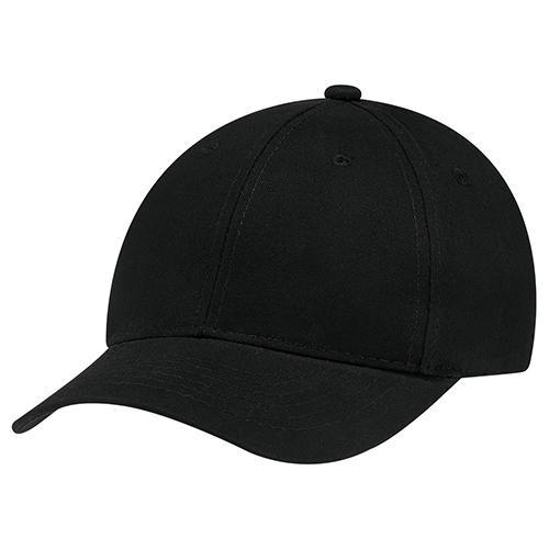 Basics Brushed Cotton Drill Cap BLACK