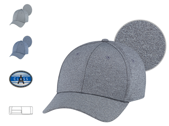 polyester spandex heather ballcap