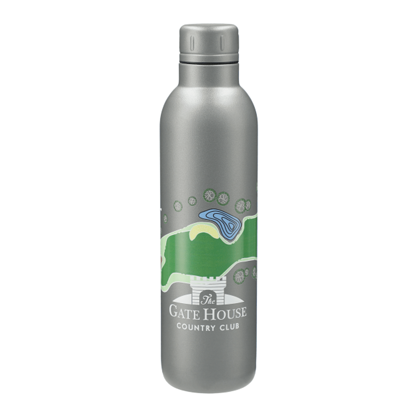 thor copper vacuum insulated bottle 17oz grey