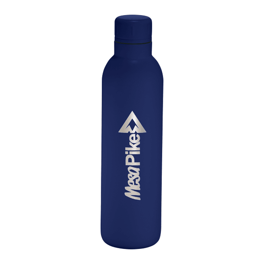 thor copper vacuum insulated bottle 17oz navy