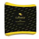 Custom-media-wall-tradeshow-logos