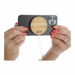 bamboo magclick fast wireless charging pad magnetic
