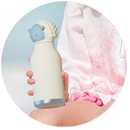 Decorative branded water bottle