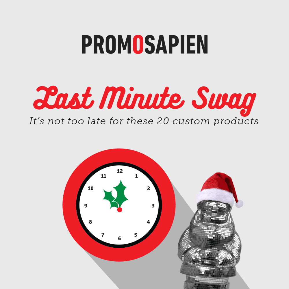 GIF of some of the items in our Last Minute Swag collection 
