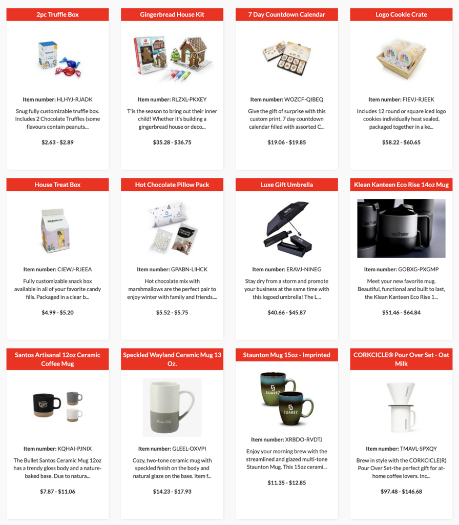 Image shows a selection of products available in the Best of the Season collection.